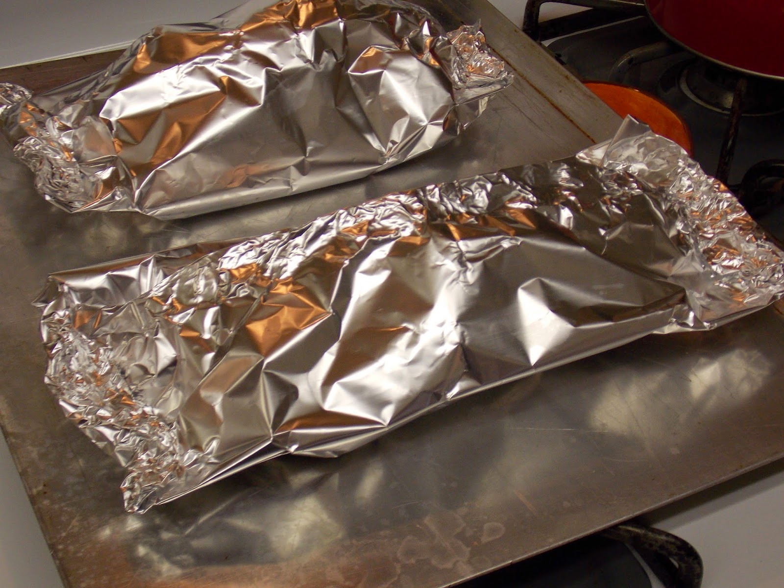 Gramma's in the kitchen Sweet & Sour Chicken in foil packets in the