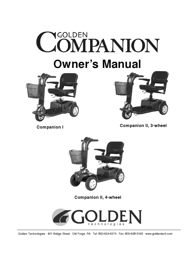 Companion Owner Manual | Owners and Service Manual Guide