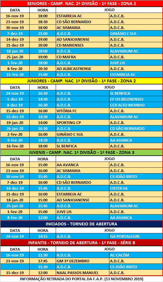 JOGOS OFICIAIS A.D.C.B.