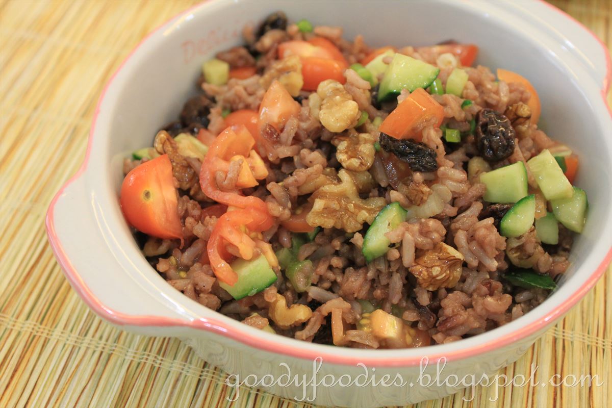 GoodyFoodies Meatless Monday Recipe Brown Rice Salad Vegetarian