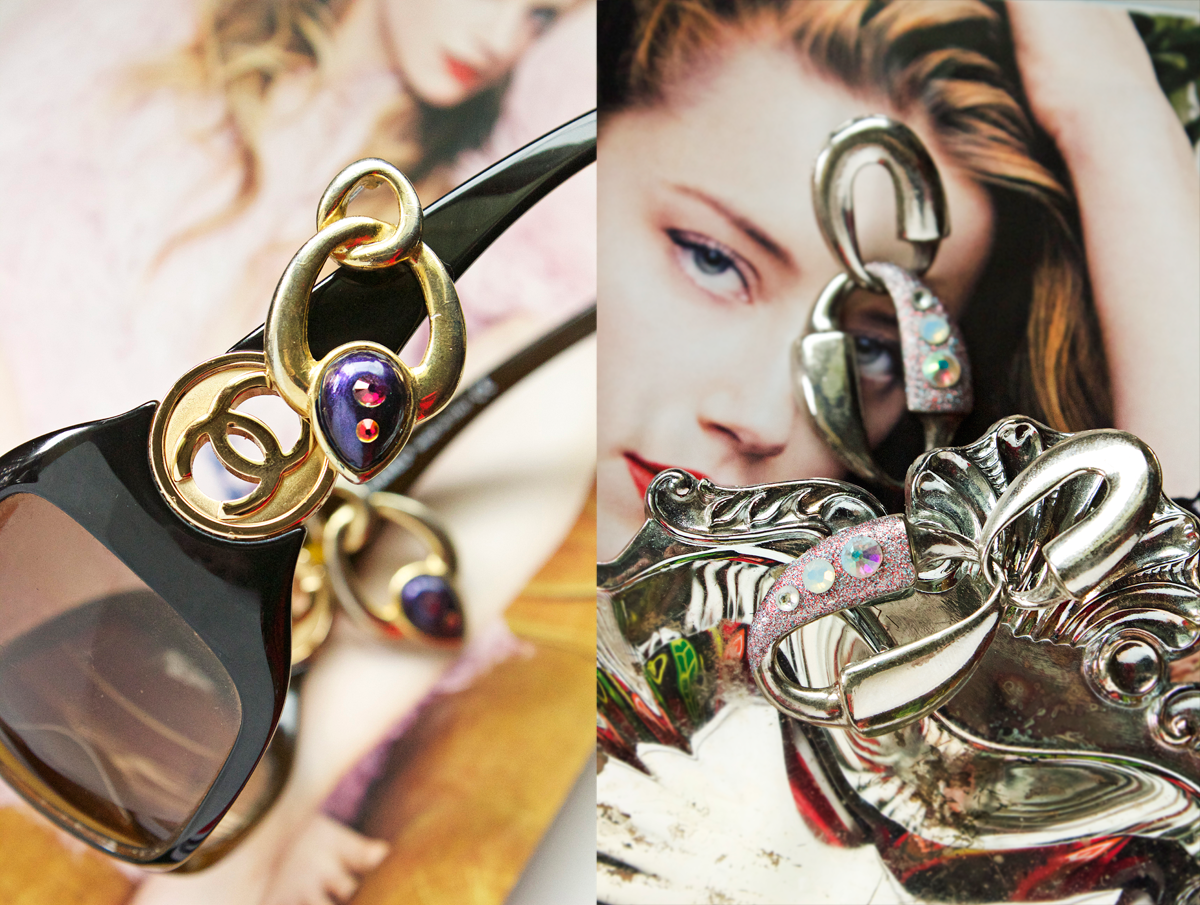 vintage earring recycling tutorial by Quiet Lion Creations. photo copyright Allison Beth Cooling.