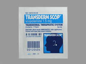 transdermal scopolamine patch side effects