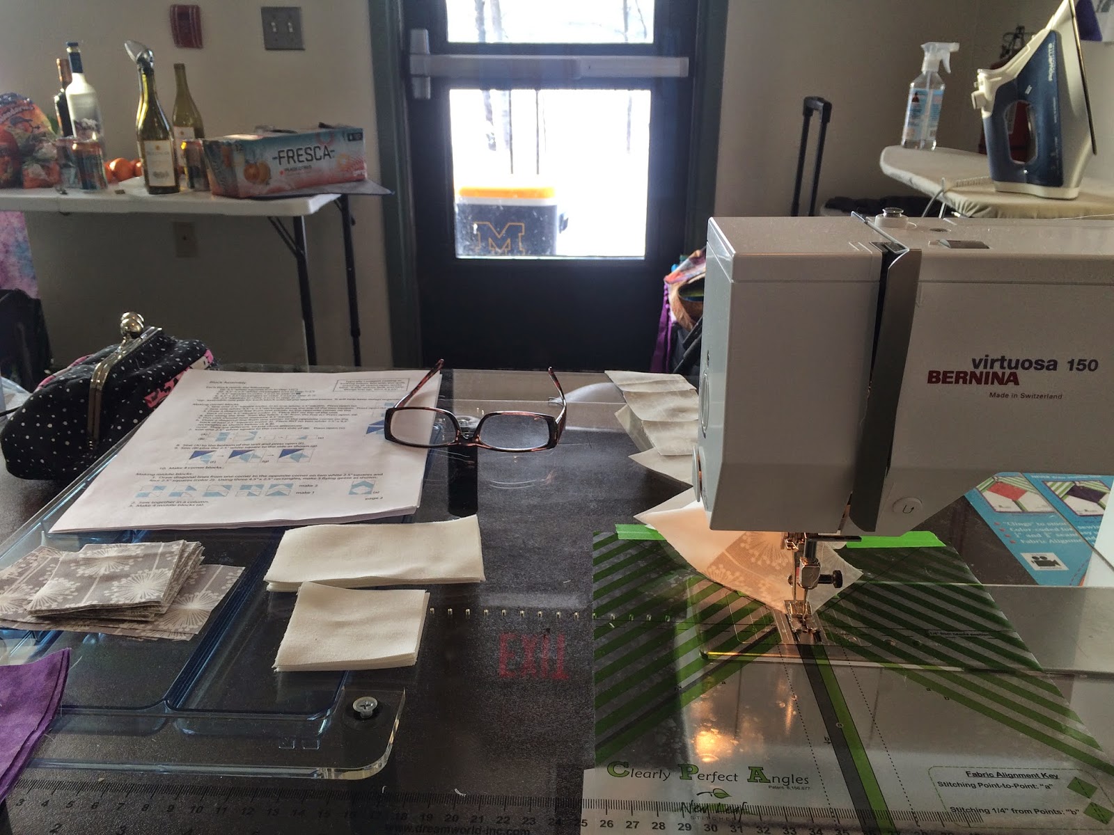 Mama Spark's World Ann Arbor Modern Quilt Guild Sewing Retreat