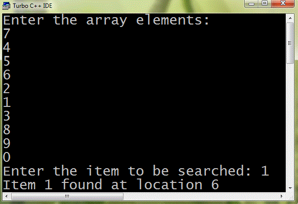 Linear Search Programs In Java