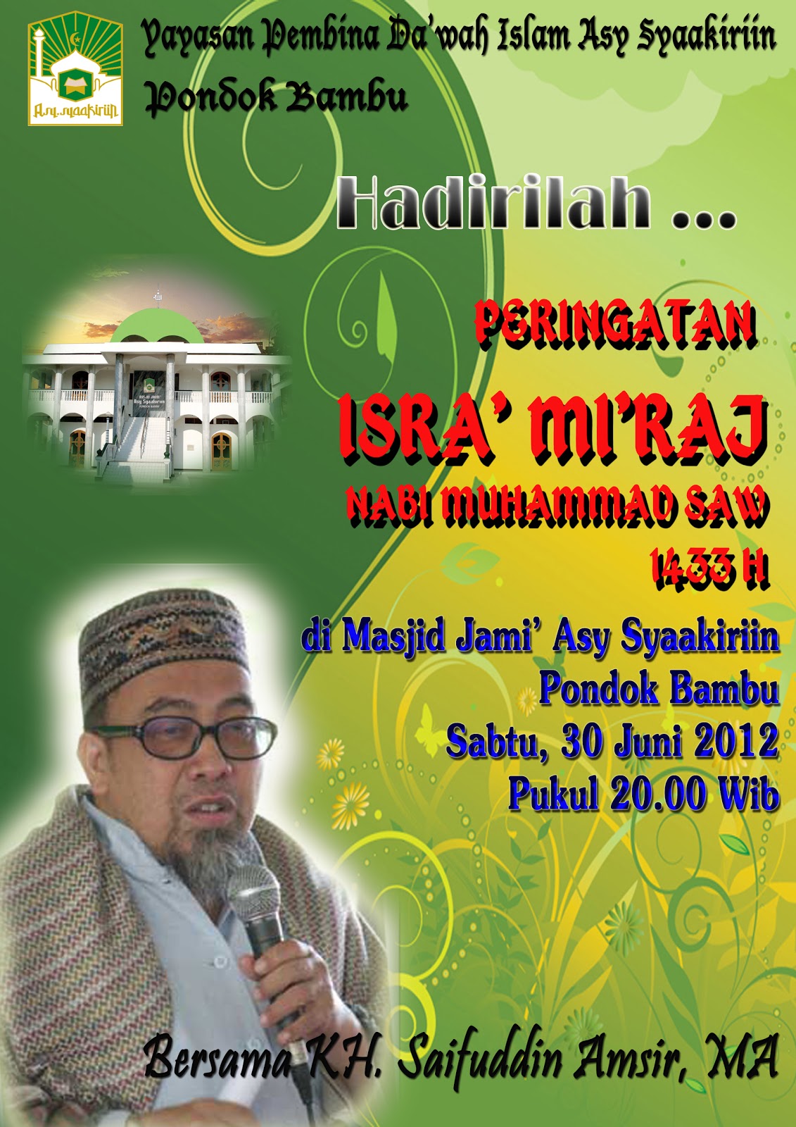 Pamflet Peringatan Isra' Mi'raj 1433 H
