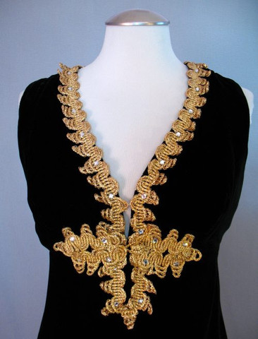 Evening Dress on Vintage Detail 1960s Velvet Evening Dress