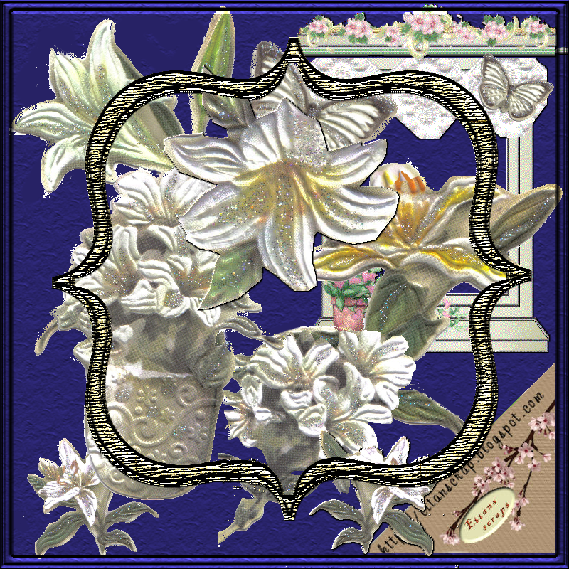 ettans scraps: White flowers -- Free