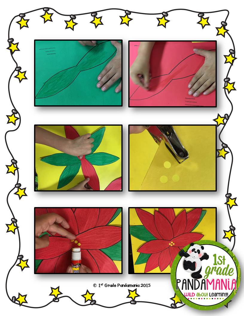 Poinsettia Christmas Craft | 1st Grade Pandamania
