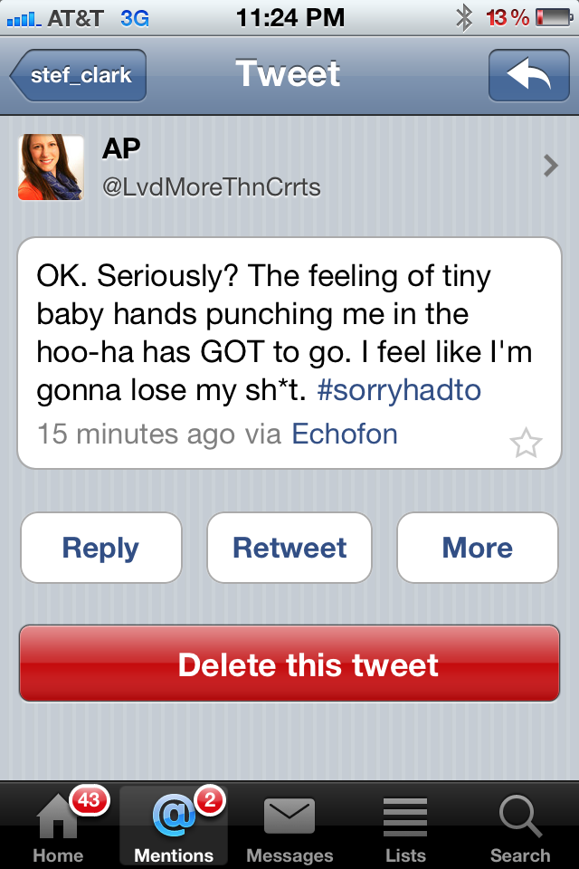 I Love You More Than Carrots Tiny Baby Hands In My HooHa