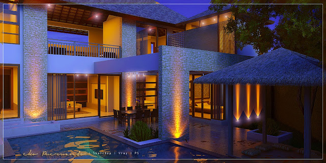 vray for sketchup visopt #3 exterior scene 