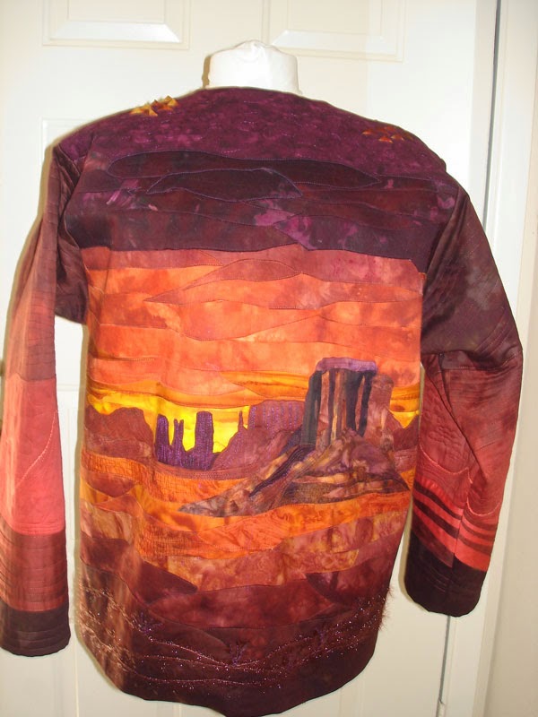 Back of DESERT SUNSET jacket