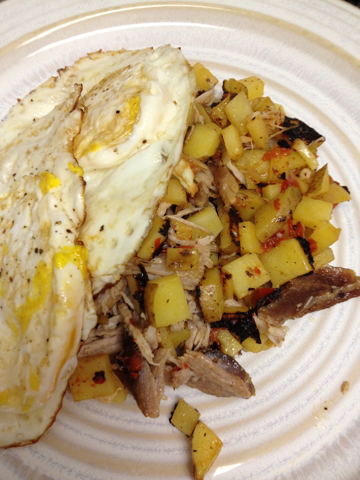 Little Italian Lady Pulled Pork Hash and Eggs