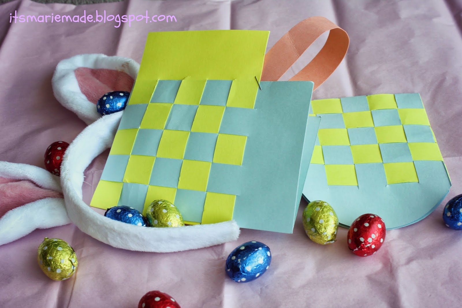 It's Marie Made! Woven Paper Easter Baskets
