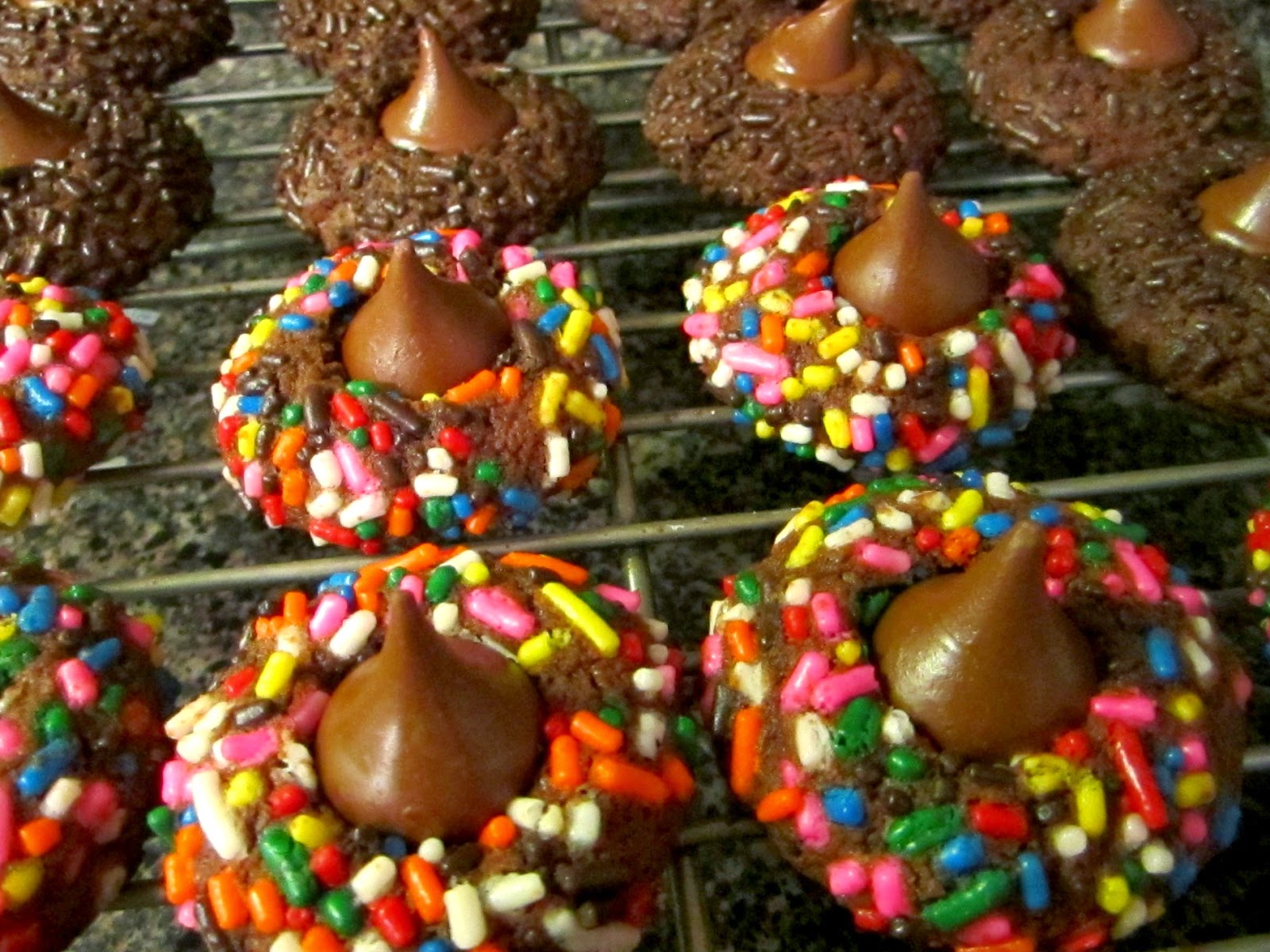 Sugar Rush New Year's Chocolate Confetti Cookies