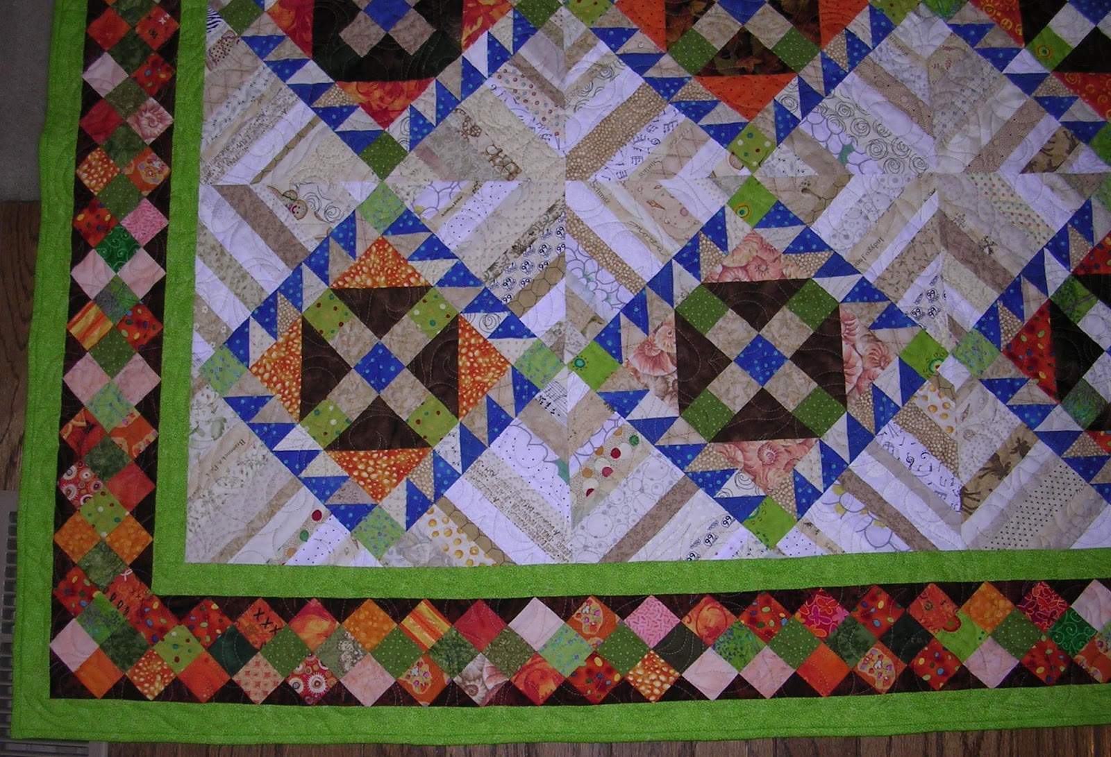 Quilts by Nan Roll, Roll Cotton Boll quilt is done!