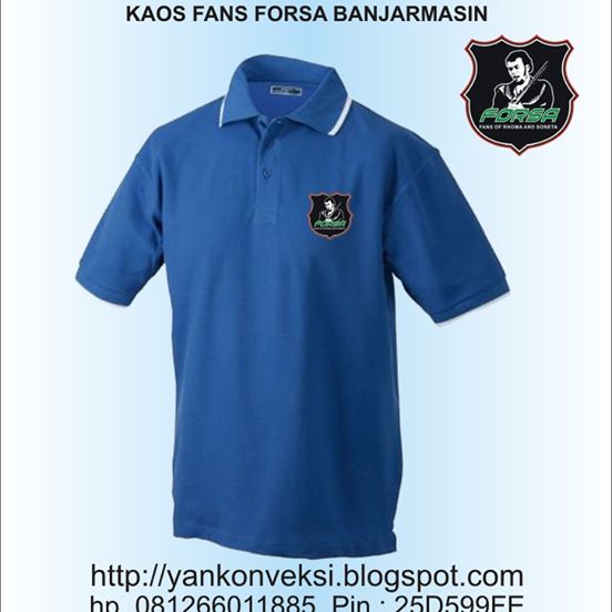 BAJU KAOS FANS FORSA BAJARMASIN