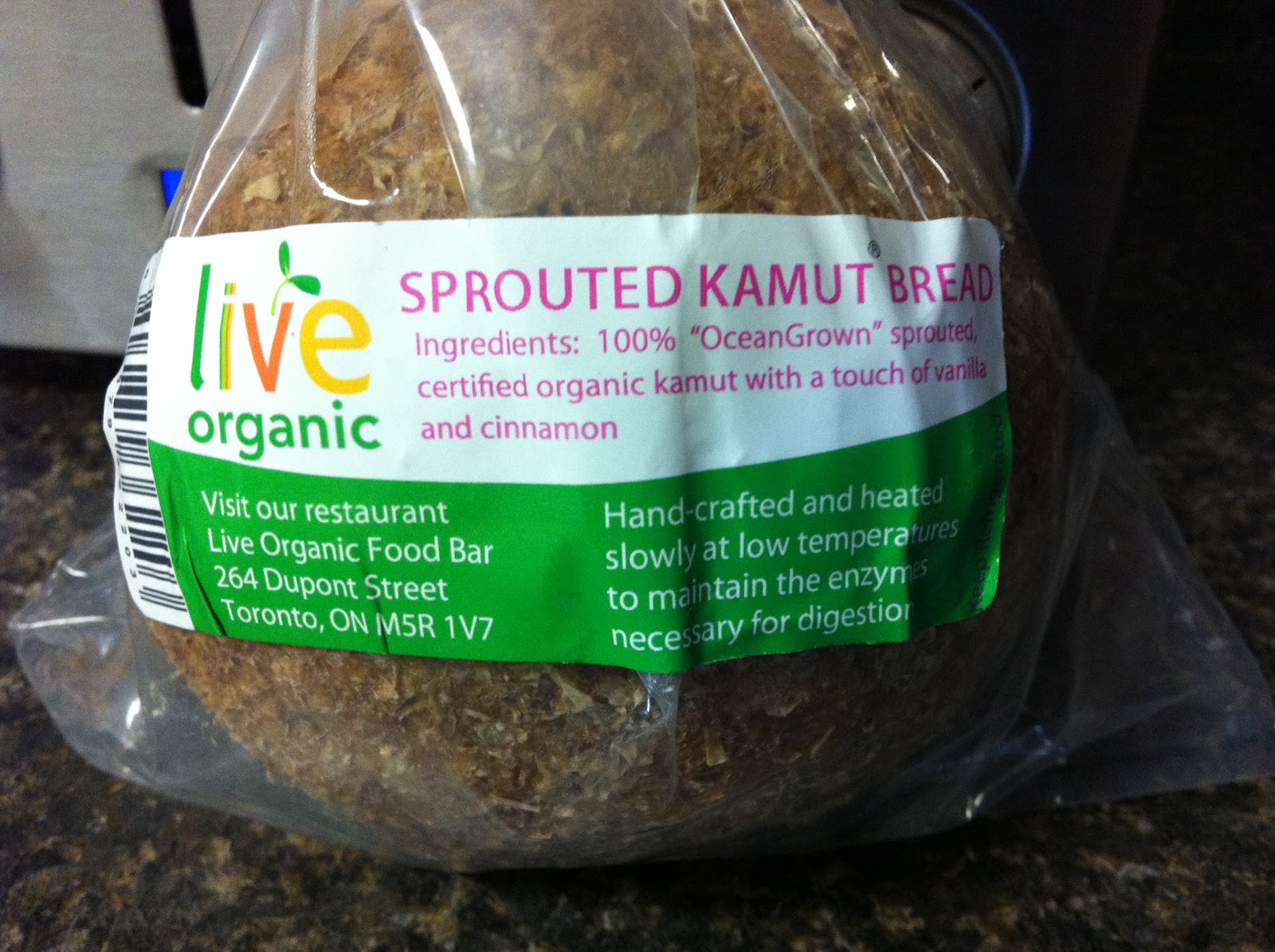 Sprouted Kamut Bread Raw Therapy