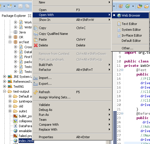 Open index.html in browser Open index.html in browser