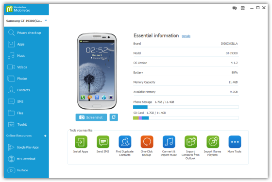   backup android    usb