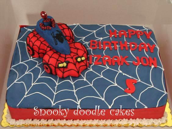 Snooky Doodle Cakes Spiderman Car Cake