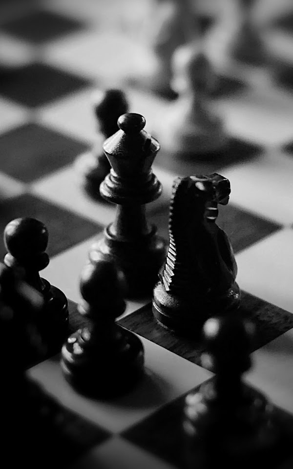 Black And White Chess Board Android Wallpaper