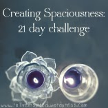 Creating Spaciousness -- 21 Day Challenge