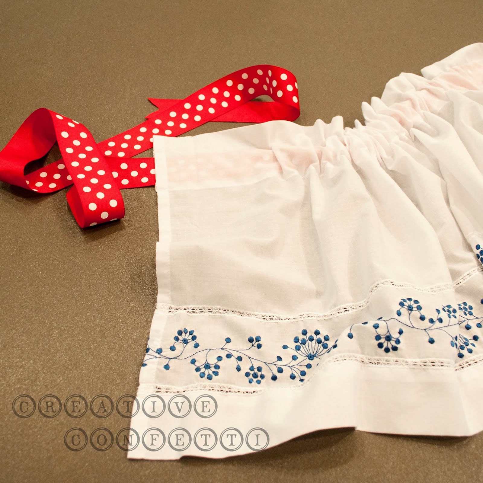 creative confetti Instant, No Sew Apron