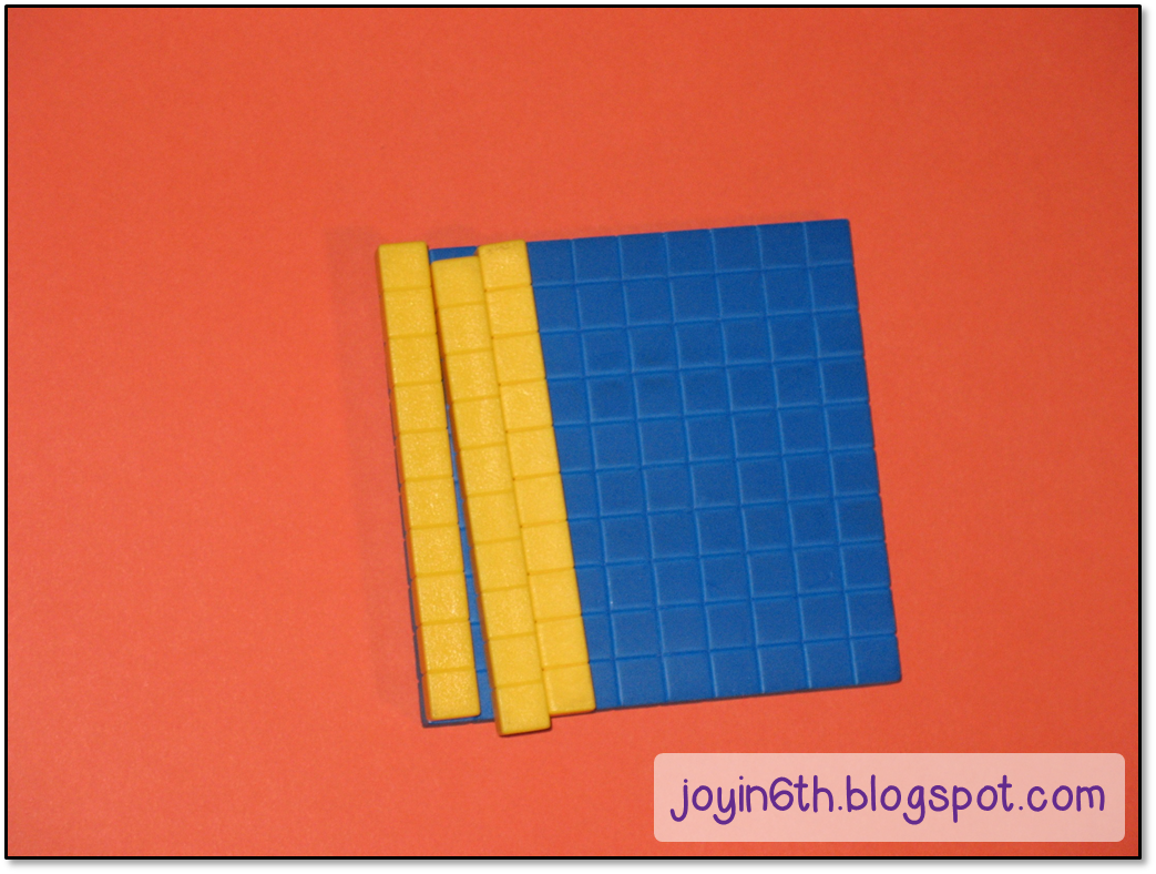 Finding JOY in 6th Grade 26th Day Math Manipulatives for Partners or