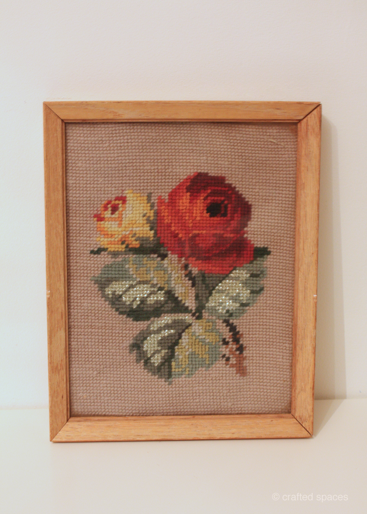 Crafted Spaces Thrift Store Find Vintage Needlepoint