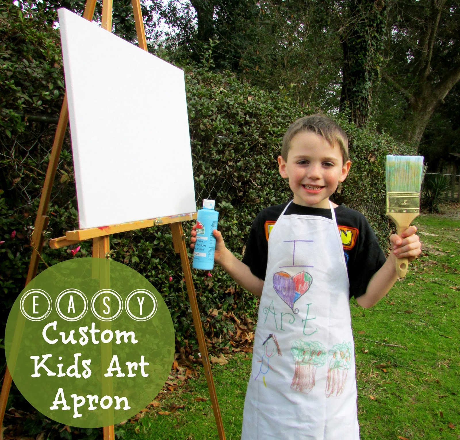 EASY Custom Kids Art Apron - Beauty Through Imperfection