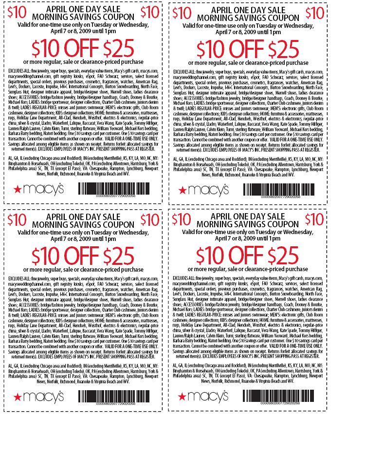 Free Printable Coupons Macy's Coupons