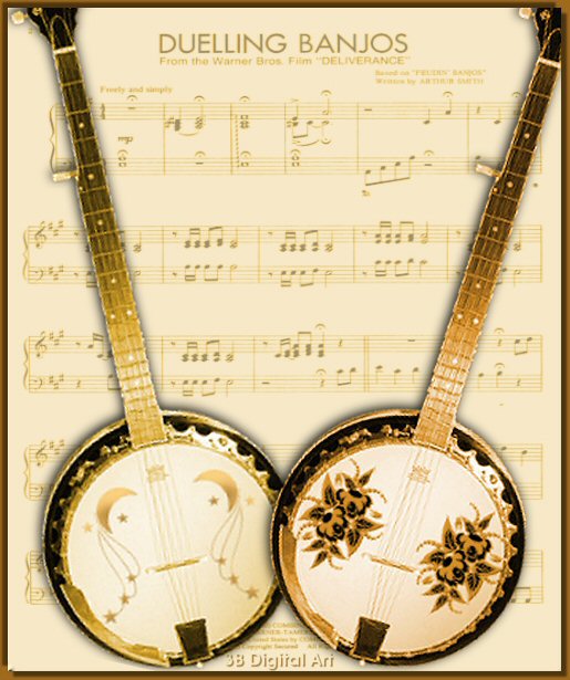 3B Digital Art Dueling Banjos