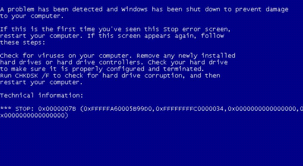 A Problem Has Been Detected Windows Xp Install Disk