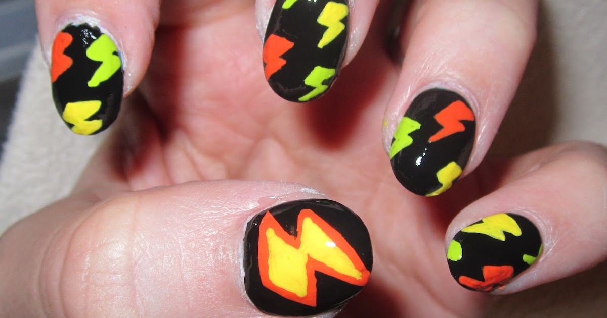 Nevorpurify's Nail Art Lightning Bolts