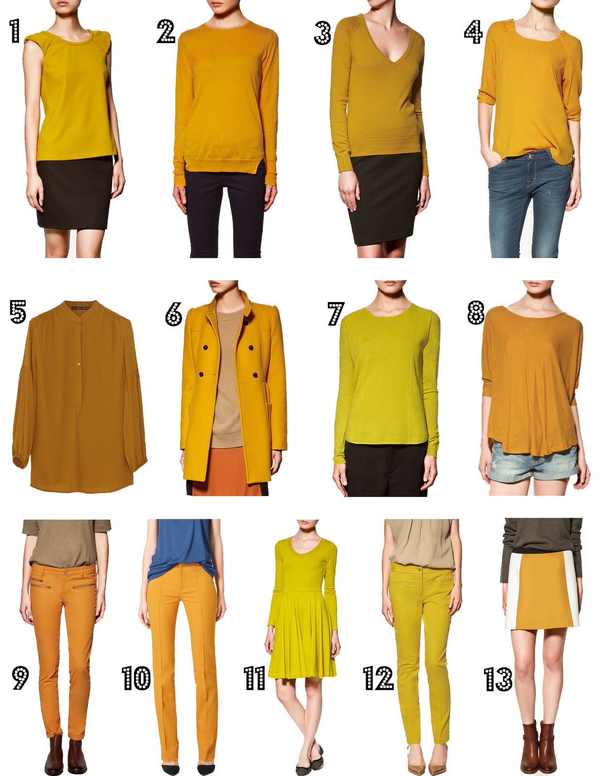 today i want... Zara Mustard Clothing