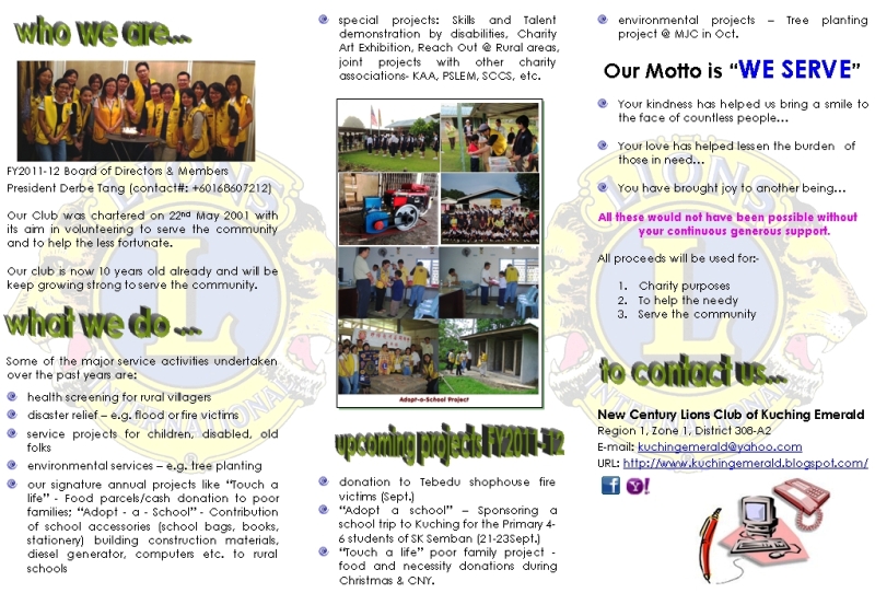 New Century Lions Club Kuching Emerald Annual Club Fund Raising