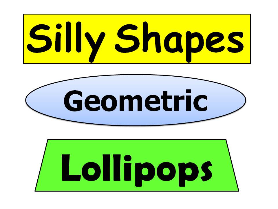 Silly Shapes Lollipops