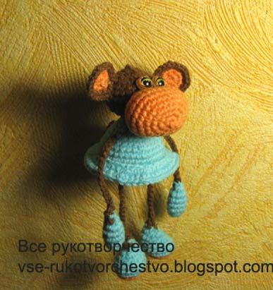Вязать игрушку обезьянка Вязать игрушку обезьянка