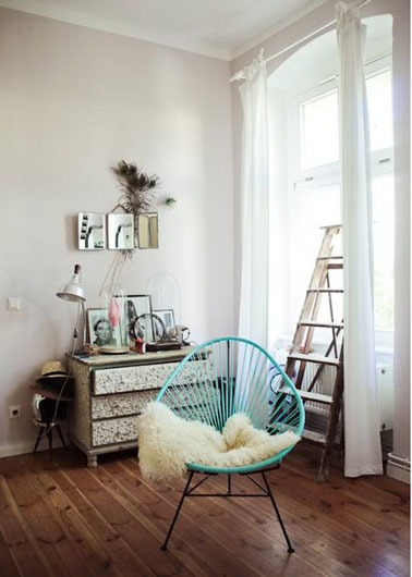Cómo usar el color verde para la decoración natural en la sala ...