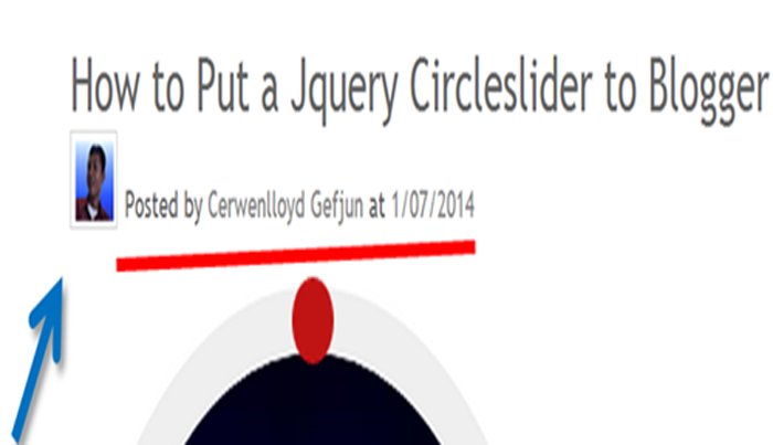 add author image above post body