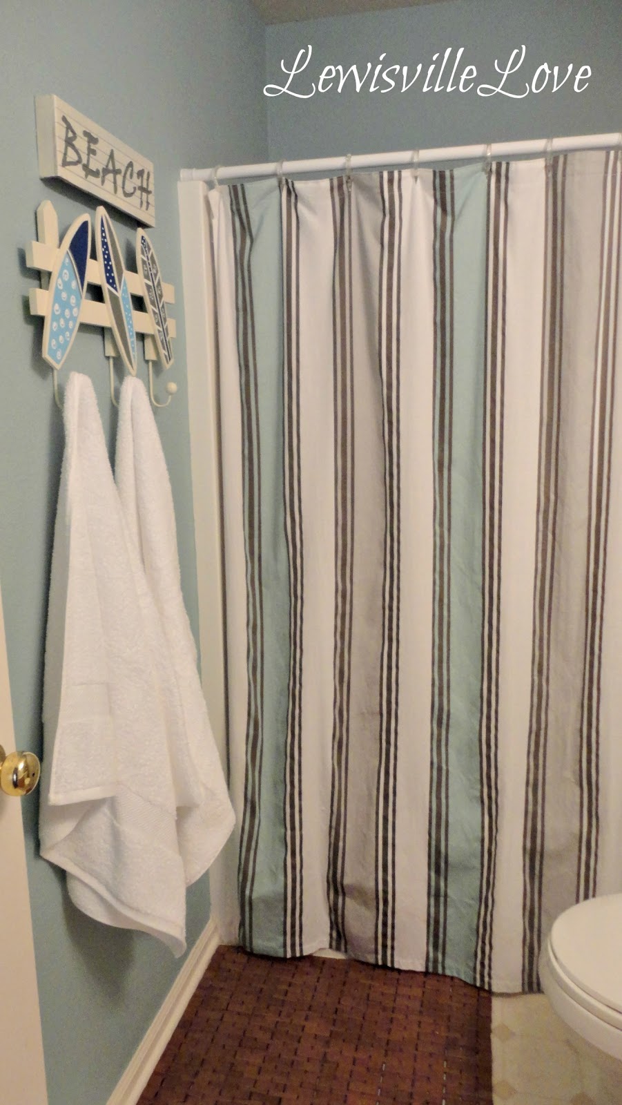 Lewisville Love: Beach Theme Bathroom Reveal