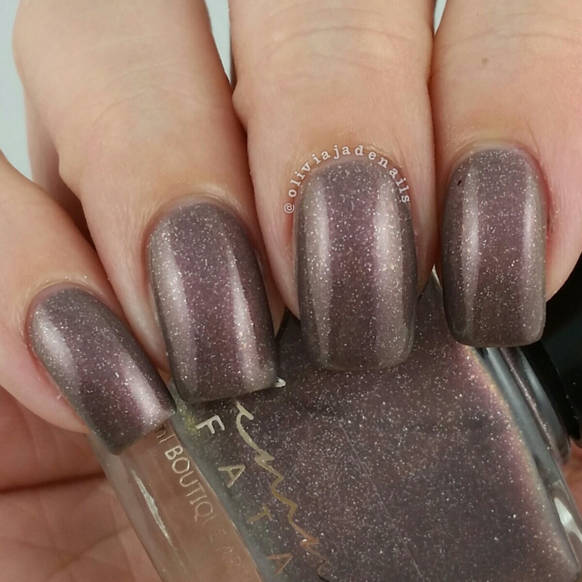 Femme Fatale Cosmetics Shadow Stair swatched by Olivia Jade Nails