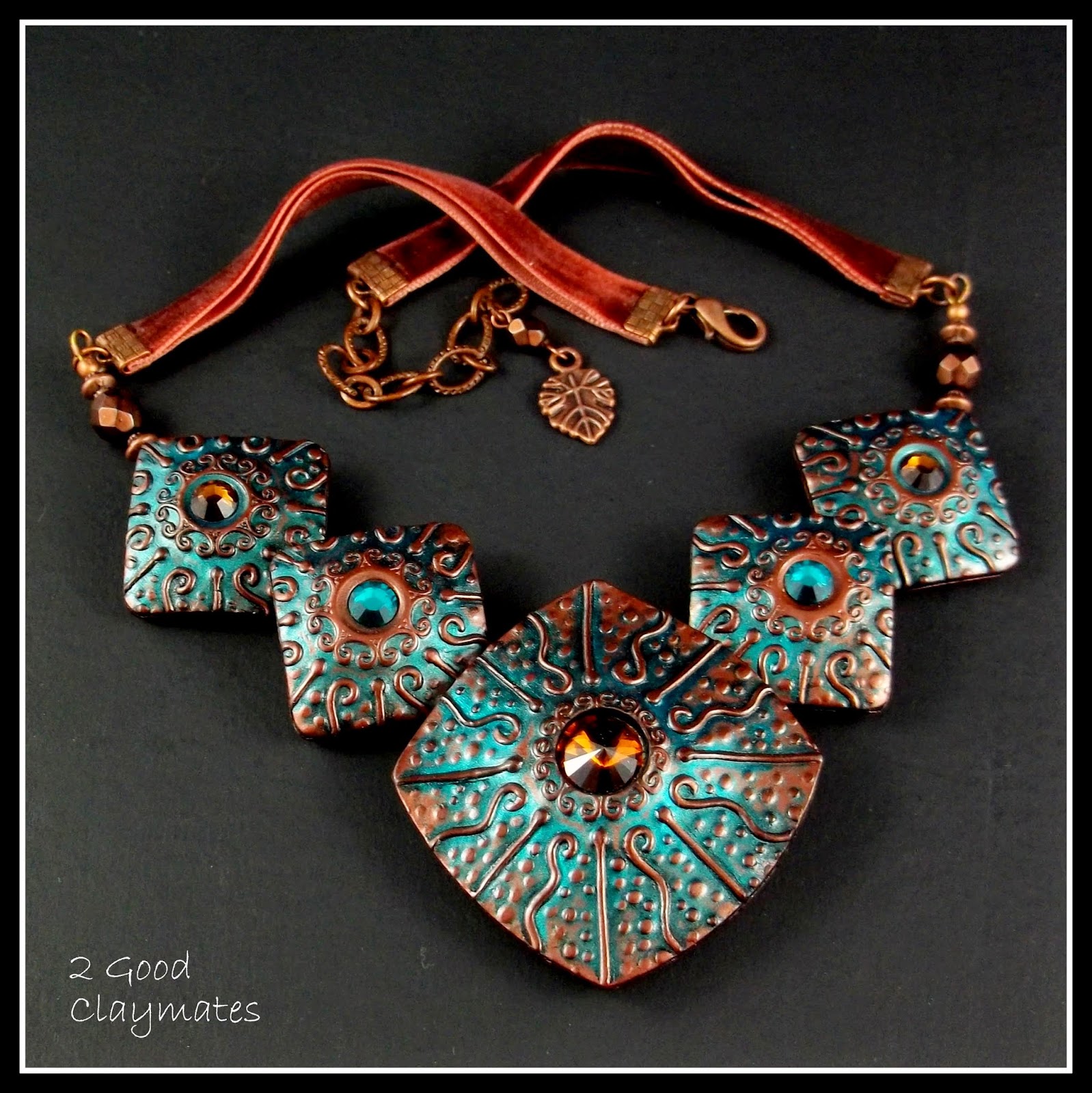 2 Good Claymates Polymer Art Jewelry Challenge Day 1