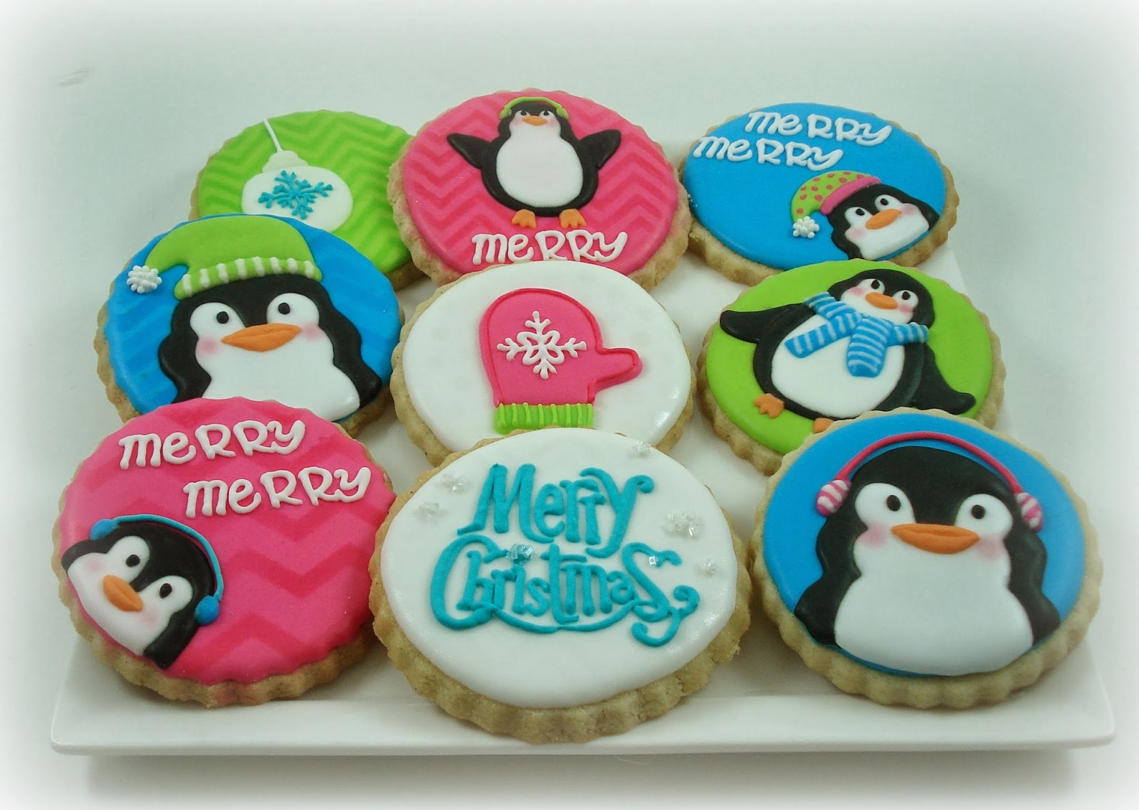 Sweet Treats & Hea... Round Birthday Sugar Cookies
