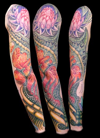 Women Tattoo Sleeve with Stones FREE SHIPPING To United States 