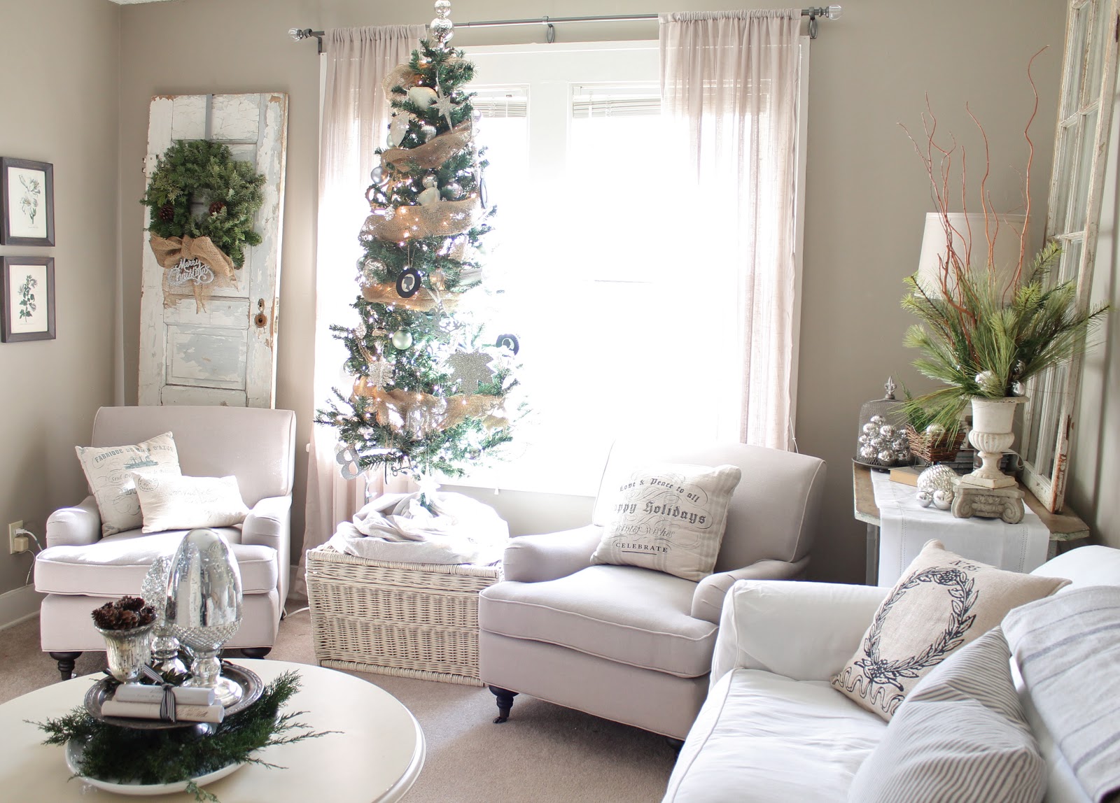 12th and White Our Christmas Living Room Part 2
