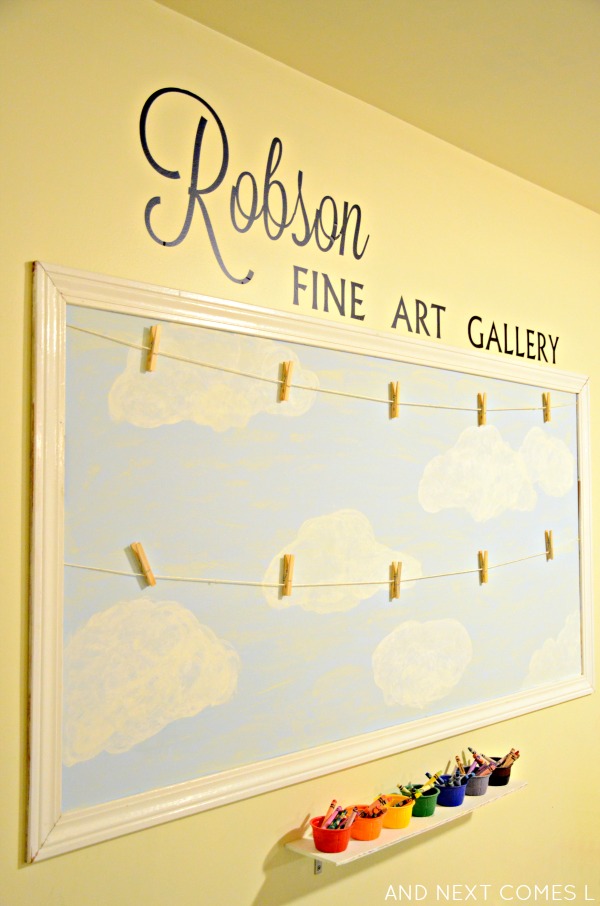 Our Playroom Displaying Children's Art And Next Comes L