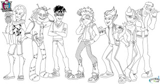 monster high boys coloring pages