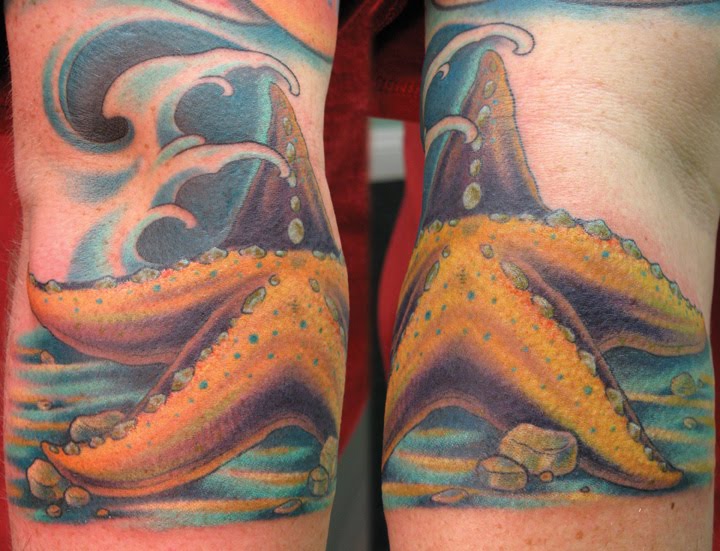 starfish tattoo. Starfish tattoo.