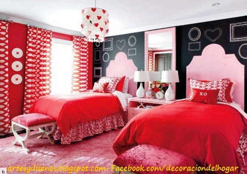 Dormitorio para dos adolescentes : decoración del hogar, diseño de ...